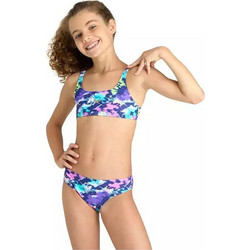 Arena Tie And Dye Αθλητικό Παιδικό Μαγιό Bikini Set για Κορίτσι Πολύχρωμο 006206-700