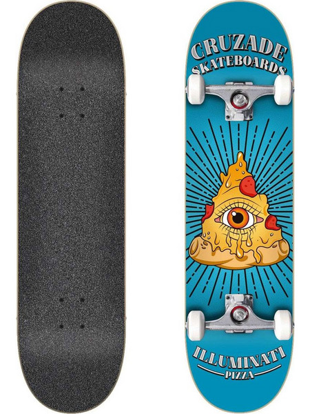 Cruzade Skateboards Illuminaty Pizza 8.0