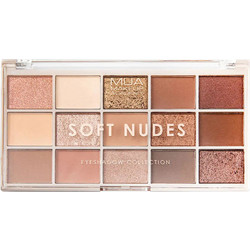 MUA Pro Soft Nudes Παλέτα Σκιών 12gr