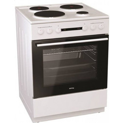 Korting KE6151WPM Κουζίνα Ηλεκτρική 71lt με Εμαγιέ Εστίες 60cm