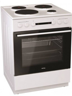 Korting KE6151WPM Κουζίνα Ηλεκτρική 71lt με Εμαγιέ Εστίες 60cm
