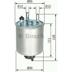 Bosch Φίλτρο Πετρελαίου για Renault Kangoo F026402082Κωδικός: 29374246