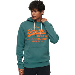 Superdry Ανδρικό Αθλητικό Φούτερ με Κουκούλα Μπλε M2013391A-9HF