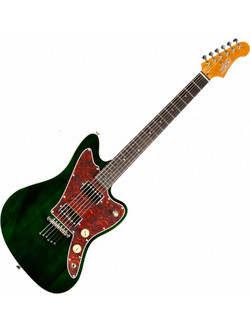 Jet Guitars JJ-350 Ηλεκτρική Κιθάρα Alternative με HH Μαγνήτες και Ταστιέρα Maple Jaguar Green