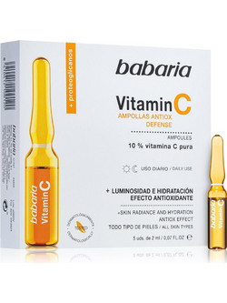 Babaria Vitamin C Serum Προσώπου για Λάμψη με Βιταμίνη C 5x2ml