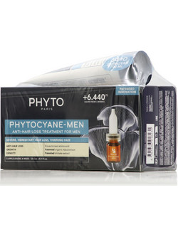 Phyto Phytocyane Anti Hair Loss Treatment Progressive Αμπούλες κατά της Τριχόπτωσης 12x3.5ml