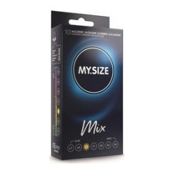 My.Size Mix 53mm Προφυλακτικά Λεπτά με Γεύσεις με Λιπαντικό 10τμχ