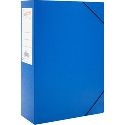 Κουτί Αρχειοθέστησης Leizer - με λάστιχο Fiber - 25 x 35 x 11cm (Ράχη) - Μπλε 822.211L