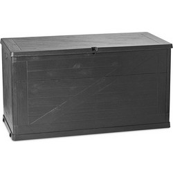 TOOMAX Ιταλίας Μπαούλο Αποθήκευσης 120x56x63cm 420lt Πλαστικό 8.5kg MULTIBOX WOOD Anthracite