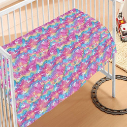Dimcol Unicorn Κουβέρτα Αγκαλιάς Fleece 110x140 Μωβ