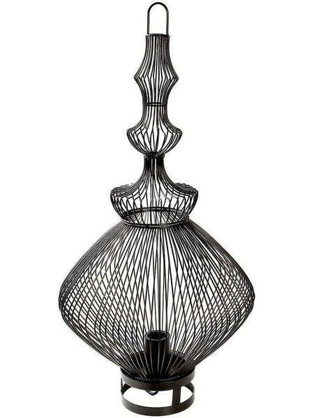 Espiel FUT410 Πορτατίφ Ε27 Μαύρο Φ35xΥ62cm