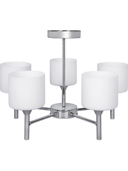 Classic chandelier pendant ceiling lamp Activejet MIRA Chrome 5xE27 for living room