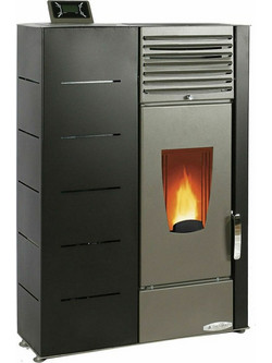 Thermiki Hall 12 Black Σόμπα Pellet Αερόθερμη
