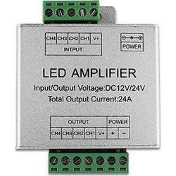 321670 ΕΝΙΣΧΥΤΗΣ ΣΗΜΑΤΟΣ ΓΙΑ RGBW ΤΑΙΝΙΑ DC 6AX4 288W/12V 576W/24V