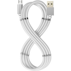 Καλώδιο USB σε micro USB Celly USBMICROMAGWH Λευκό 1 m