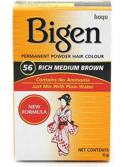 Bigen 56 Rich Medium Brown Μόνιμη Βαφή Μαλλιών Χωρίς Αμμωνία 6gr