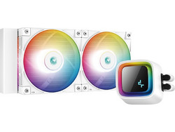 Deepcool LS520 White Υδρόψυξη CPU 120mm RGB για Socket 115x / 2011 / 2066 / 2011-3 / AM4 / TR4 / 1200 / sTRX4 / 1700