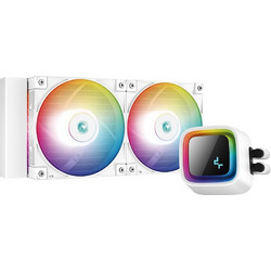 Deepcool LS520 White Υδρόψυξη CPU 120mm RGB για Socket 115x / 2011 / 2066 / 2011-3 / AM4 / TR4 / 1200 / sTRX4 / 1700