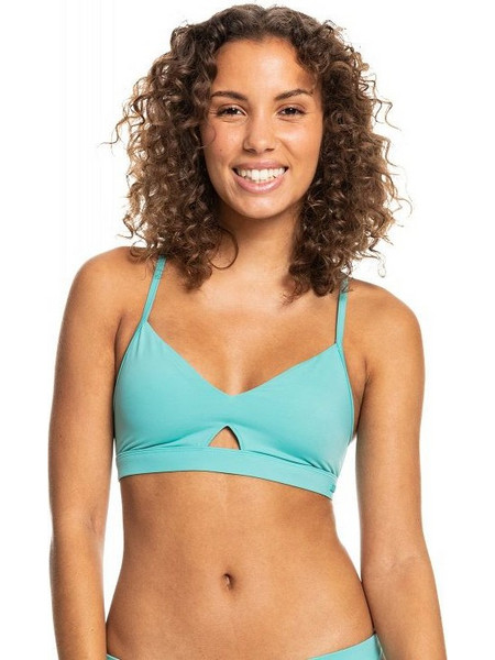 Roxy Love The Cross Step Bikini Top Μπουστάκι Τιρκουάζ ERJX304631-BKH0