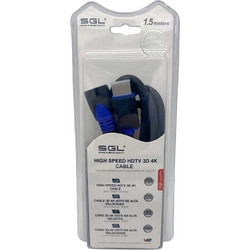 Καλώδιο HDMI 90 Angle HDMI Male to HDMI Male 1.5m Black 095226