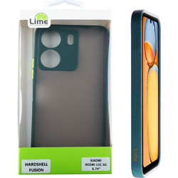 Lime Successories Lime Θηκη Xiaomi Redmi 13C 5G 6.74'' Hardshell Fusion Full Camera Protection Green With Yellow KEYS