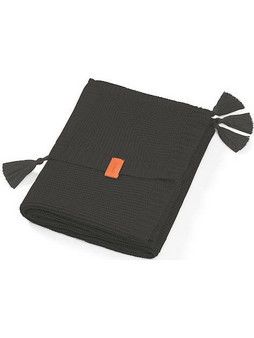 BabyOno Κουβέρτα Αγκαλιάς Πλεκτή 75x100 Μαύρη