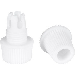 GloboStar(R) DIY 77563 Επιτοίχιος Στυπιοθλίπτης - Στήριγμα Καλωδίου Φωτιστικού - Φ1.6 x Υ2.3cm - Λευκό - Πλαστικό