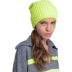 AGGEL W ALPACA BLEND KNIT BEANIE - FW38005K-1090 YELLOW