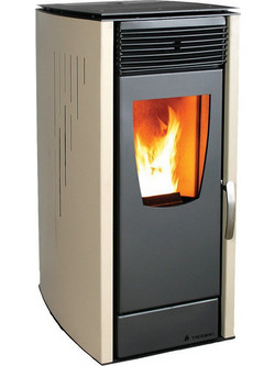 Thermiki Aero 12 Black Σόμπα Pellet Αερόθερμη 12kW