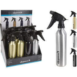 Μπουκάλι με spray από αλουμίνιο σε ασημί χρώμα 24cm 250ml