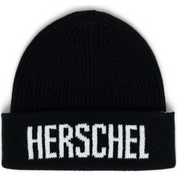 HERSCHEL POLSON KNIT LOGO BEANIE 50263-00001 Μαύρο