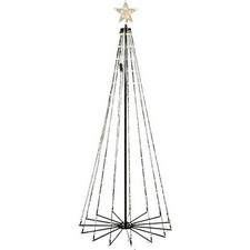 Epam Δέντρο Φωτιζόμενο 3D Με Κορυφή Φ90xY210cm Με 580 LED Θερμό Λευκό LEDCONETREE-210WW
