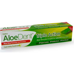 Optima AloeDent Triple Action Aloe Οδοντόκρεμα 100ml