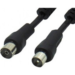 Καλώδιο Κεραίας Coax Male to Coax Female 5m Black 5τμχ 02.006.0080