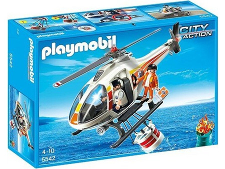 Playmobil Ελικόπτερο με Κάδο Πυρόσβεσης για 4-10 Ετών 5542