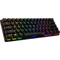 HyperX Alloy Origins 60 Μηχανικό Gaming Πληκτρολόγιο 60% με HyperX Red Διακόπτες RGB Black