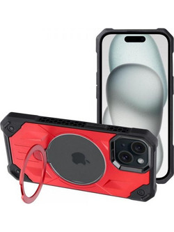 Θήκη κινητού Forcell Armor Mag Cover Compatible with MagSafe for iPhone 15 Red