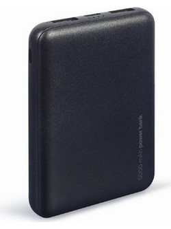 Gembird Lithium Power Bank 5000mAh 10W με 2 Θύρες USB-A Black
