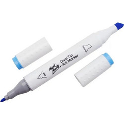 Μαρκαδόρος Διπλής Μύτης Mont Marte Art Marker B4 Sky Blue (76 Sky Blue) MGRD0028