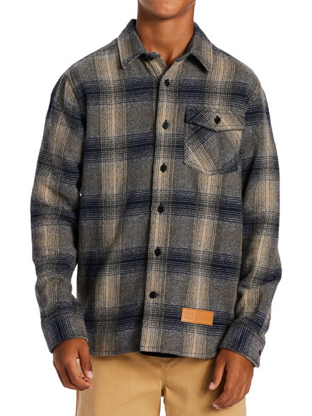 DC 'MARSHAL' ΠΑΙΔΙΚΟ FLANNEL ΠΟΥΚΑΜΙΣΟ ΑΓΟΡΙ ADBWT03013-XBSC (XBSC/DRESS BLUE/ PLAZA TOUPE PLAID)