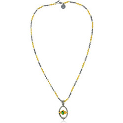Μενταγιόν Anastasios Creations με Αλυσίδα από Επιχρυσωμένο Ασήμι 925 και Πέτρα Ζιργκόν 042011