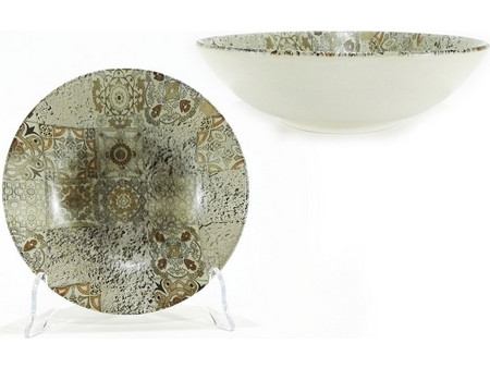 ArteLibre Πιάτο Βαθύ Πορσελάνης Maiolica Beige Opaco 20cm