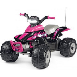 Peg Perego Corral T-Rex Ηλεκτροκίνητη Παιδική Γουρούνα 12V Ροζ