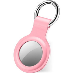 SBS Silicone KeyRing AirTag Pink