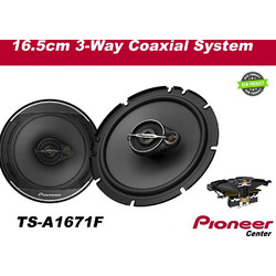 Pioneer TS-A1671F Σετ Ηχεία Αυτοκινήτου 6.5" 2 Δρόμων 80W RMS
