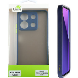 LIME HARDSHELL FUSION ΘΗΚΗ XIAOMI REDMI NOTE 13 5G 6.67in FULL CAMERA PROTECTION BLUE WITH YELLOW KEYS LIME SUCCESSORIES