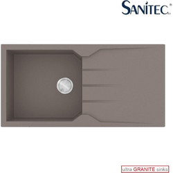 Sanitec Ultra Granite 811 Ένθετος Νεροχύτης Γρανίτη Αντιστρεφόμενος Ματ Sienna 100x50cm