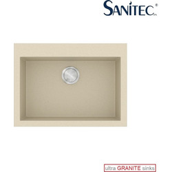 Sanitec Ultra Granite 815 Υποκαθήμενος Νεροχύτης Γρανίτη Ματ Ocra 70x50cm