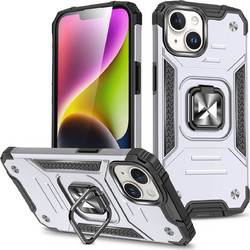 Wozinsky Ring Armor iPhone 15 Plus iPhone 15 Plus Ring Armor Case - Silver