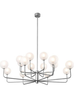 Φωτιστικό Οροφής Κρεμαστό 01366 16xG9 90x80cm Silver Luma